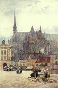 Marshall Herbert 1841 1913 Cathedral Cities of France 1907 Rheims Vintage A4 Photo Print