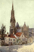 Marshall Herbert 1841 1913 Cathedral Cities of France 1907 Senlis A4 Photo Print