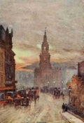 Marshall Herbert 1841 1913 The Scenery of London 1905 St Mary le Strand A4 Photo Print
