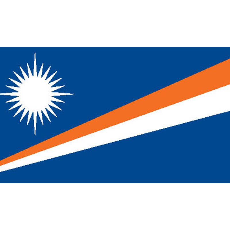 Marshallislands Flag N1835 A4 Photo Print