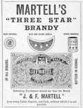 Martell Three Star Vintage Retro Advert Poster A4 Photo Print