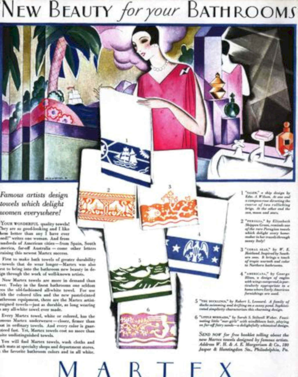 Martex Towels Bath Vintage Retro Advert Poster A4 Photo Print
