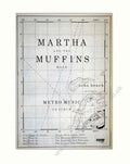 Martha Muffins Metro Vintage Retro Advert Poster A4 Photo Print