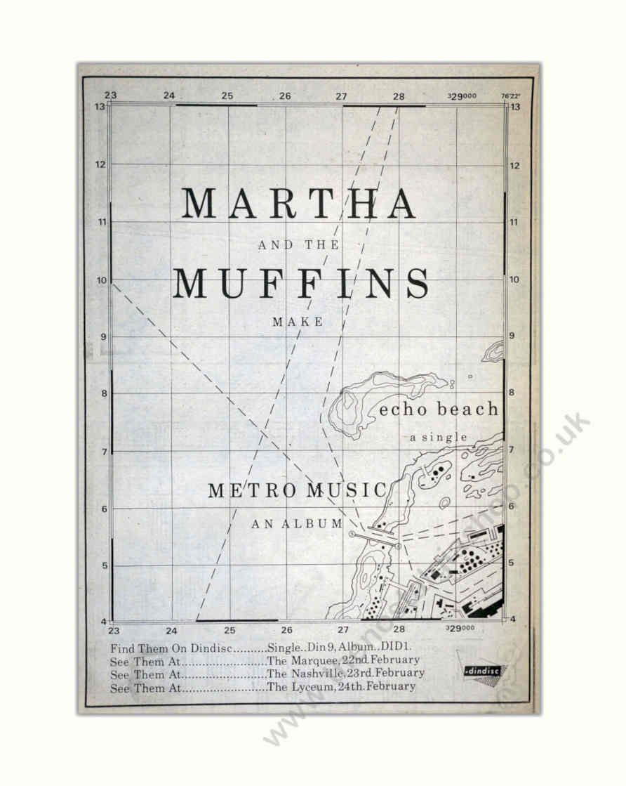 Martha Muffins Metro Vintage Retro Advert Poster A4 Photo Print