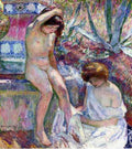 Marthe And Madame Lebasque At The Fountain 1907 A4 Photo Print