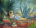 Marthe In A Lounge At St Tropez A4 Photo Print