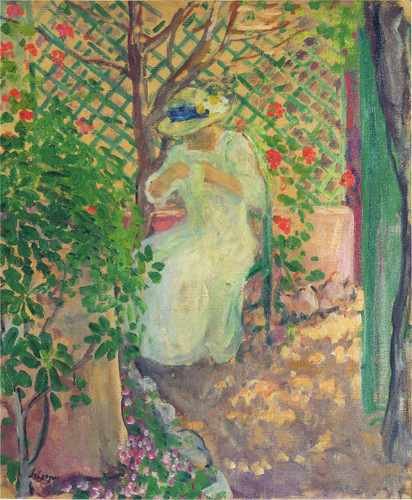 Marthe Lebasque In The Garden A4 Photo Print