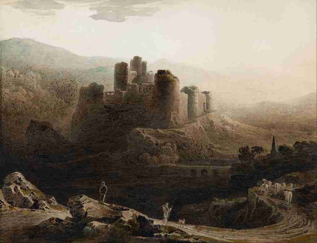 Martin John 1789 1854 Chepstow Castle by Moonlight 1815 Vintage A4 Photo Print