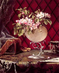 Martin Johnson Heade Still Life with Apple Blossoms in a Nautilus Shell  A4 Photo Print