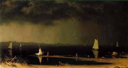 Martin Johnson Heade Thunder Storm on Narragansett Bay ATC  A4 Photo Print