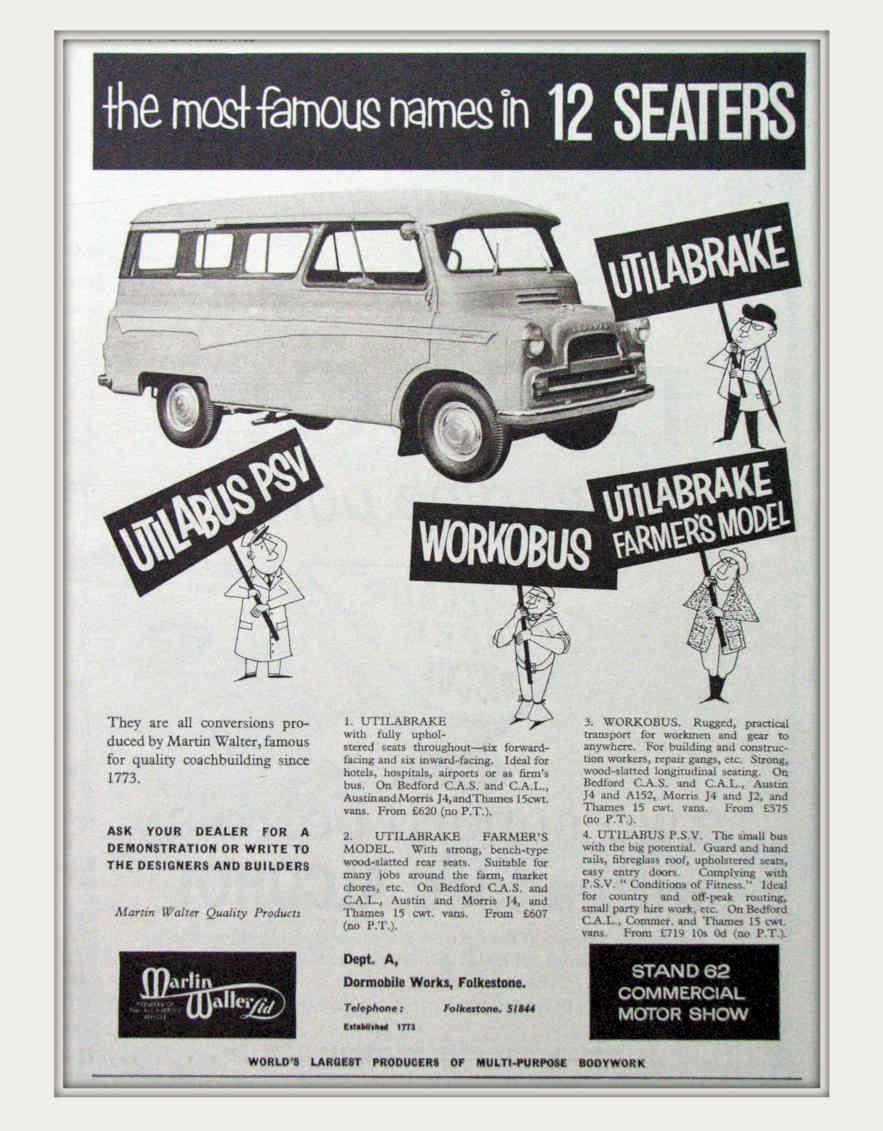 Martin Walter Cars Vintage Retro Advert Poster A4 Photo Print