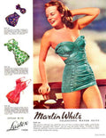 Martin White Patterns 1940s Vintage Retro Advert Poster