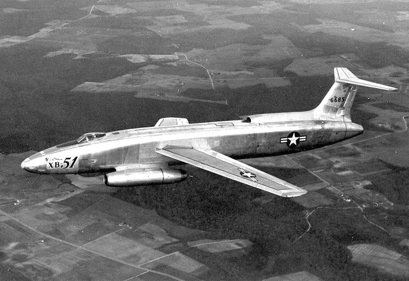 Martin Xb51 Jet Bomber Prototype A4 Photo Print