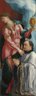Martin van Heemskerck The Donor and Saint Mary Magdalene A4 Photo Print