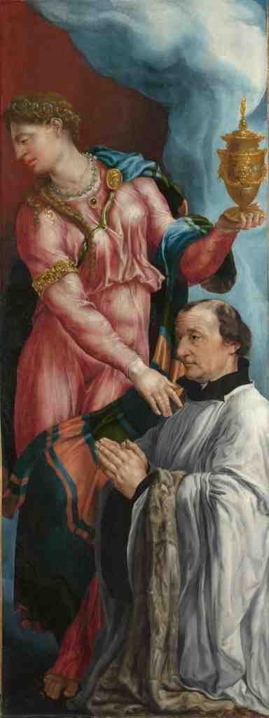 Martin van Heemskerck The Donor and Saint Mary Magdalene A4 Photo Print