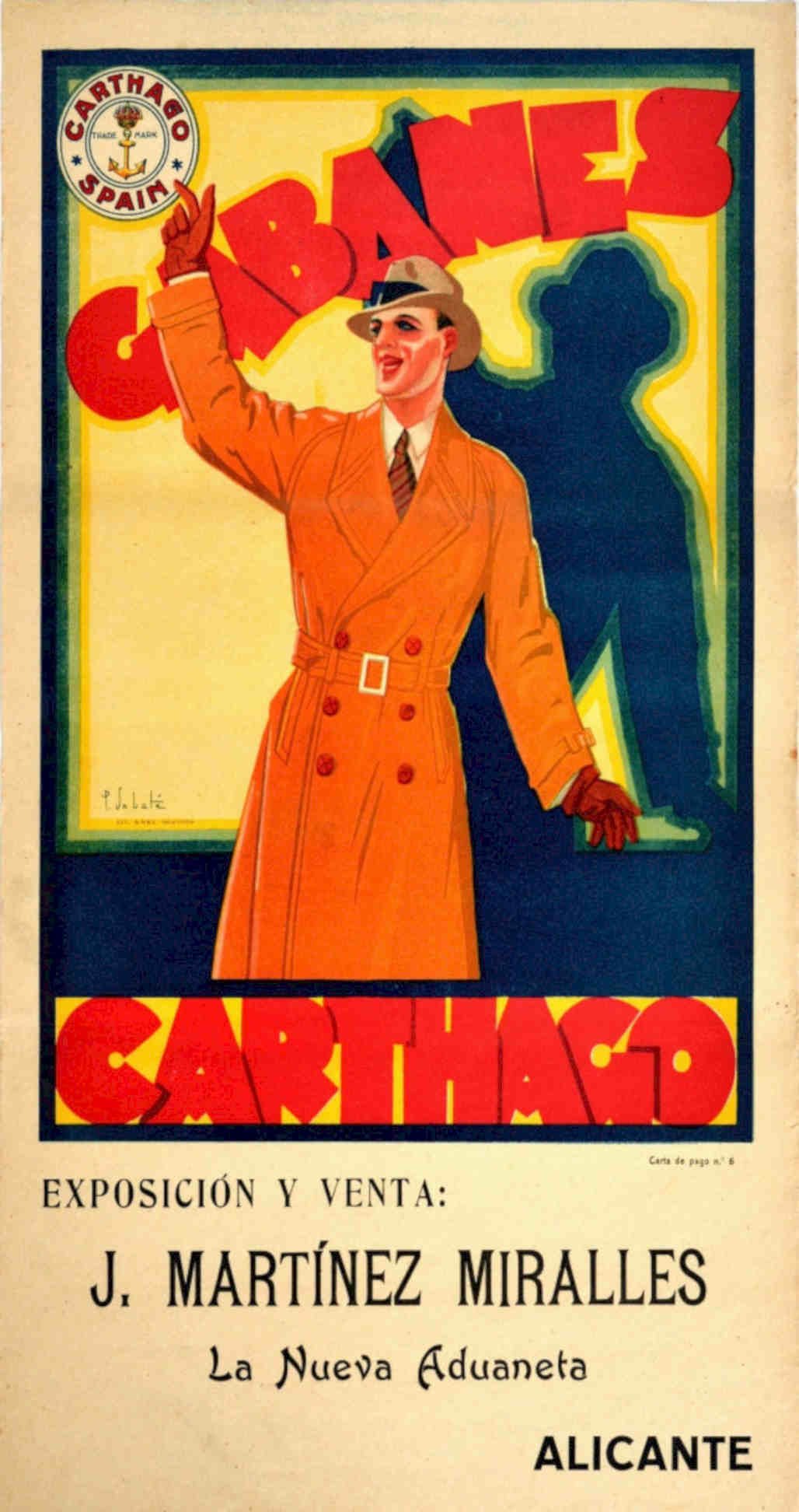 Martinez Miralles Carthago Vintage Retro Advert Poster A4 Photo Print