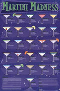 Martini Madness Recipes Vintage Retro Advert Ads A4 Photo Print