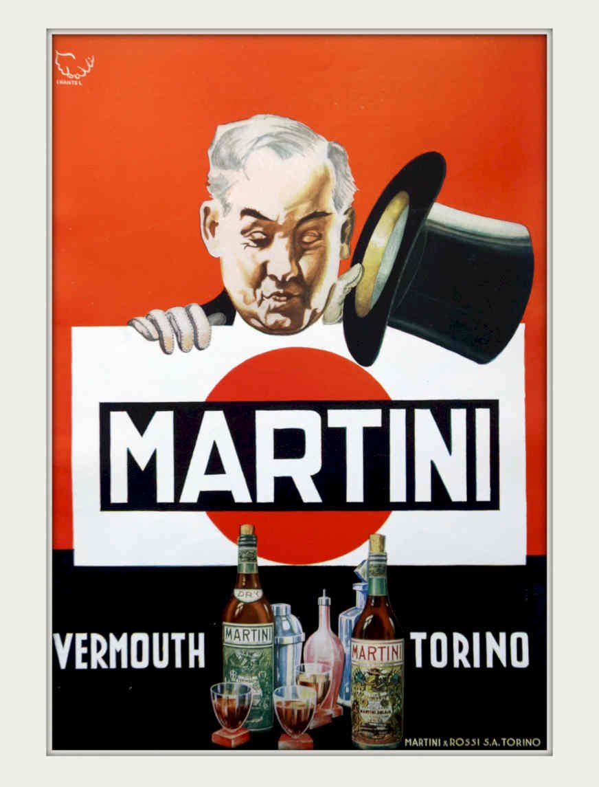 Martini Rossi Torino Vintage Retro Advert Poster A4 Photo Print