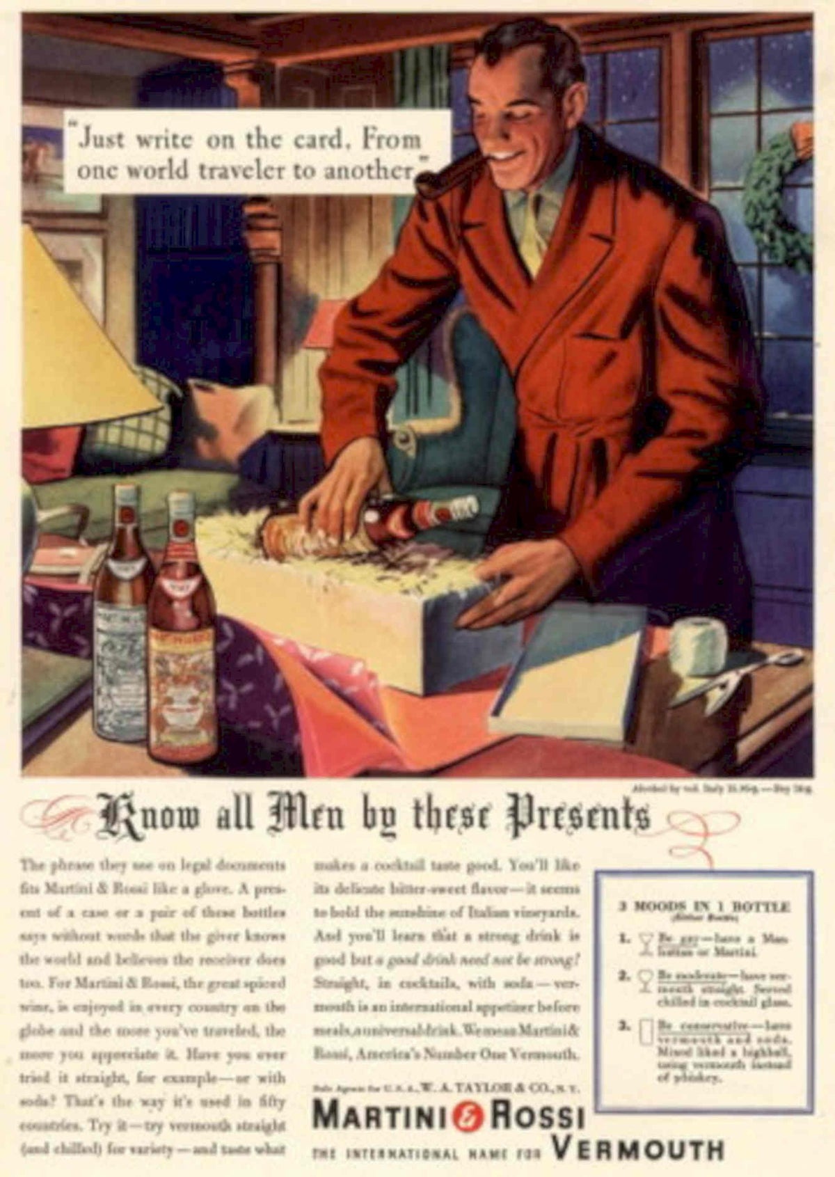 Martini Vermouth Office 1930s Vintage Retro Advert Poster