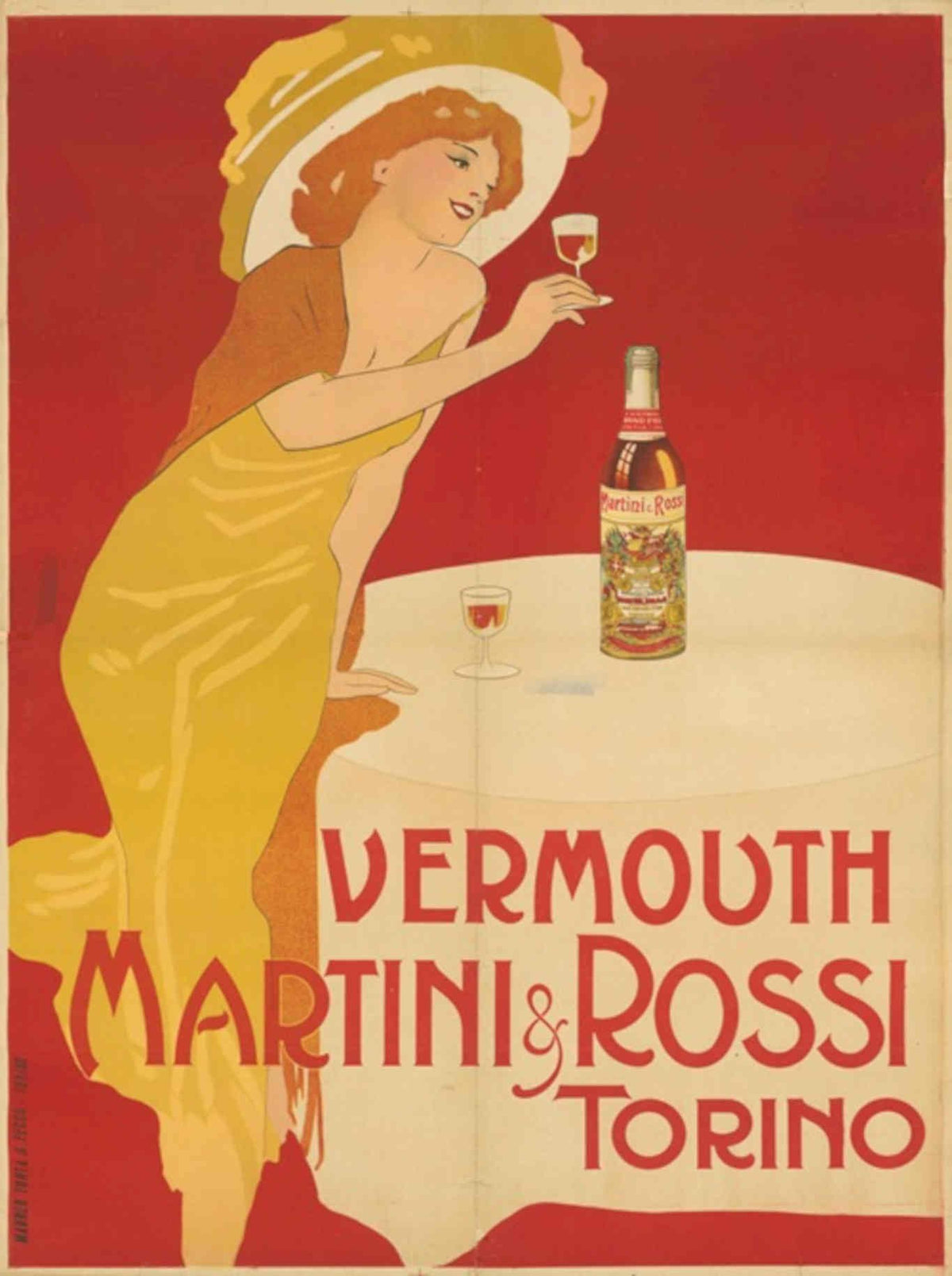 Martini Vermouth Poster Vintage Retro Advert Poster