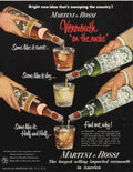 Martini Vermouth Rocks 1950s Vintage Retro Advert Poster