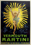 Martini Vermouth Rossi Vintage Retro Advert Poster
