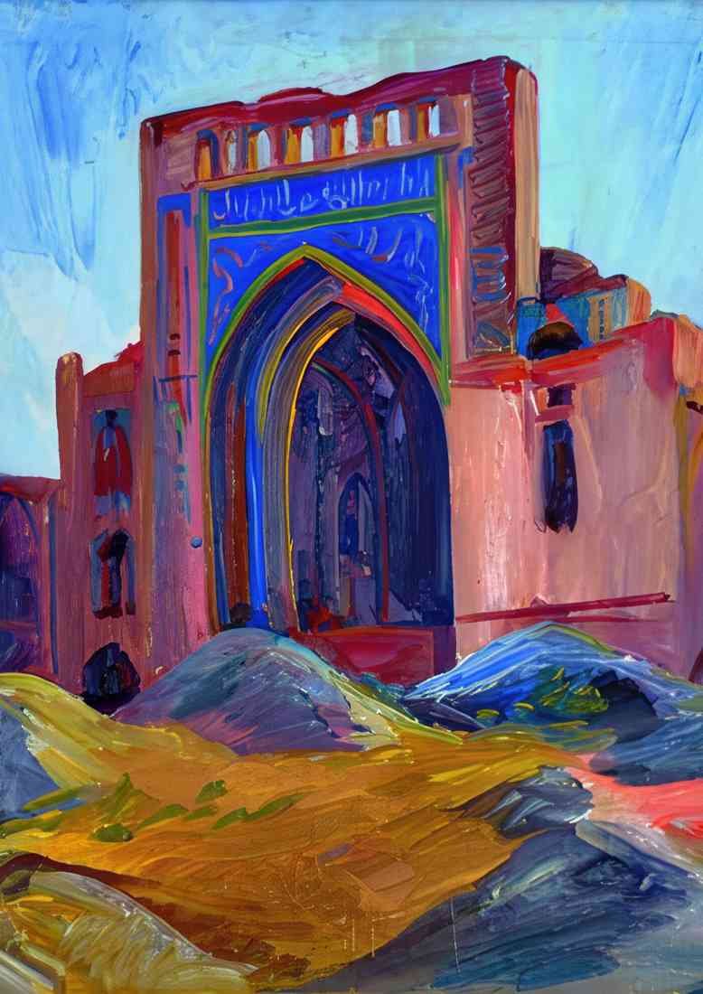Martiros Sarian landscape turkmenistan 1934 CROP A4 Photo Print