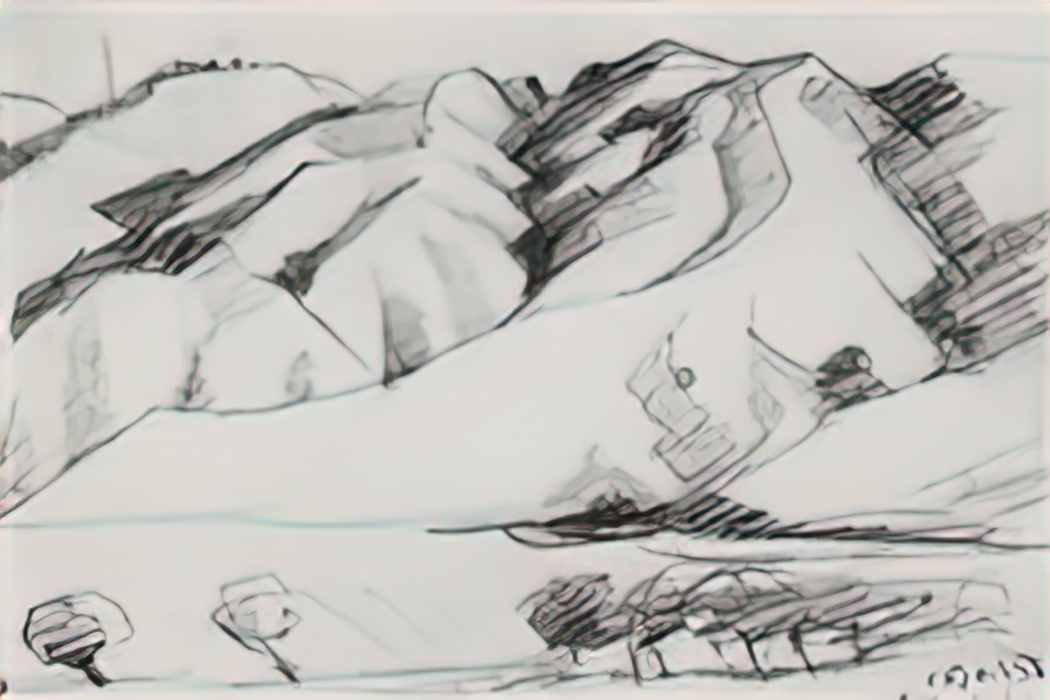 Martiros Sarian mountains 1912 Art A4 Photo Print