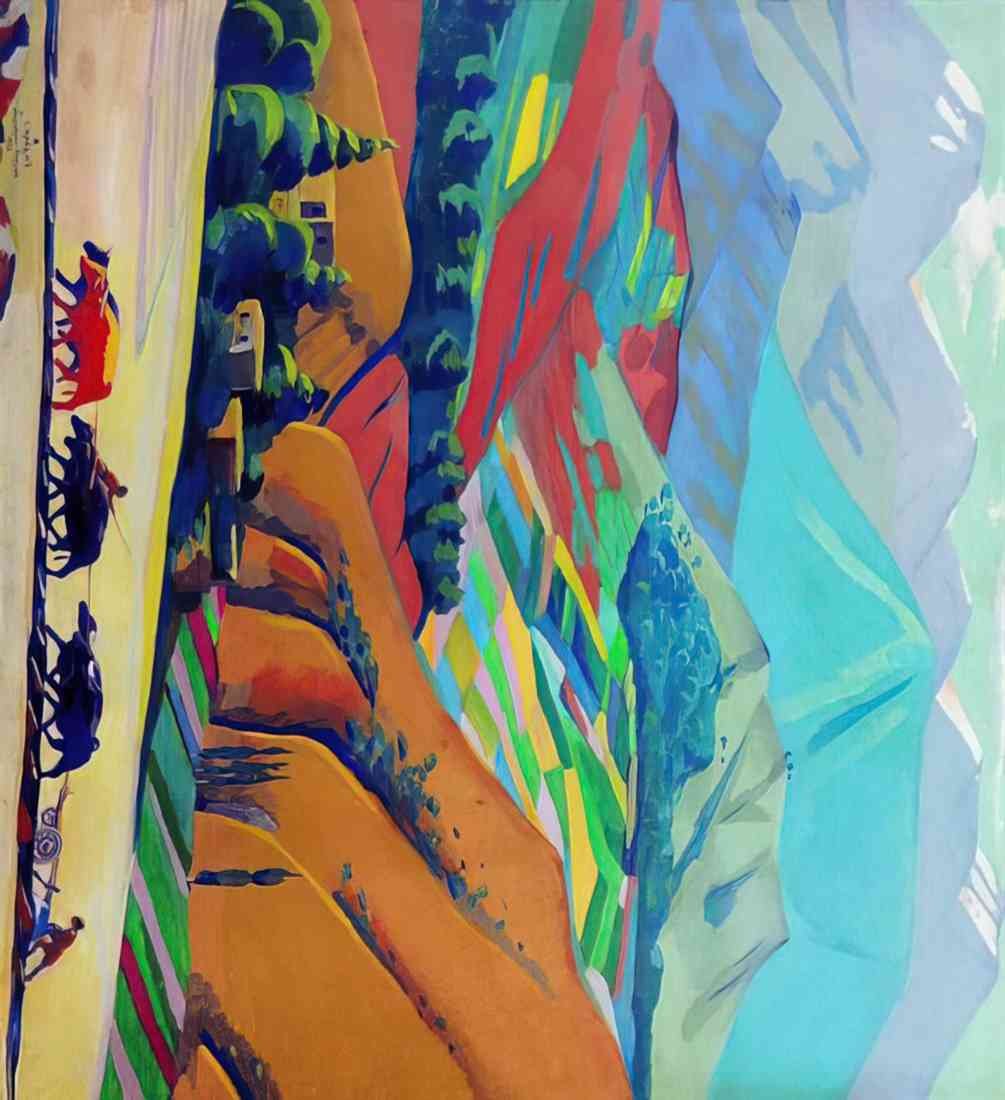 Martiros Sarian mountais 1923 A4 Photo Print