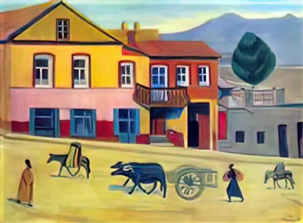 Martiros Sarian old tbilisi 1917 Art A4 Photo Print
