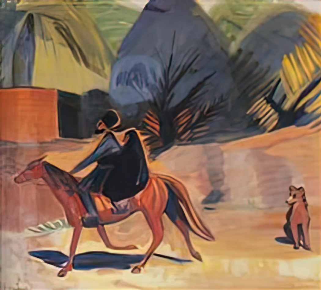 Martiros Sarian on the horse 1912 Art A4 Photo Print