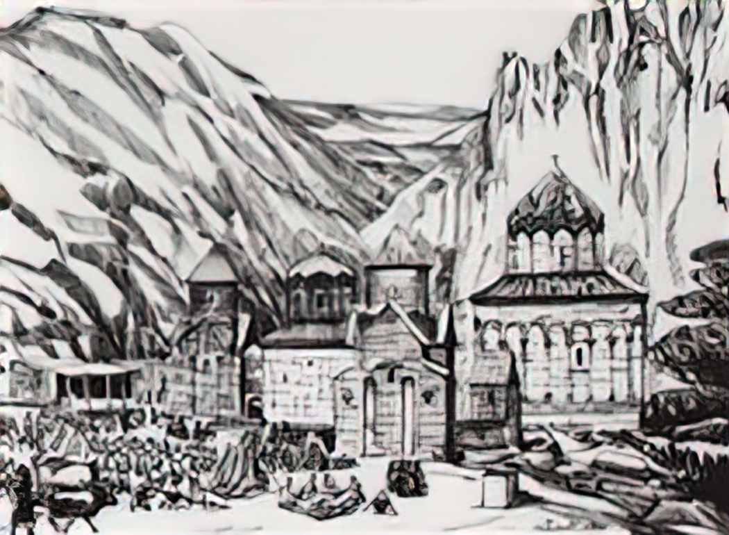 Martiros Sarian pilgrimage 1929 Art A4 Photo Print