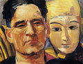 Martiros Sarian self portrait with mask 1933 Art A4 Photo Print