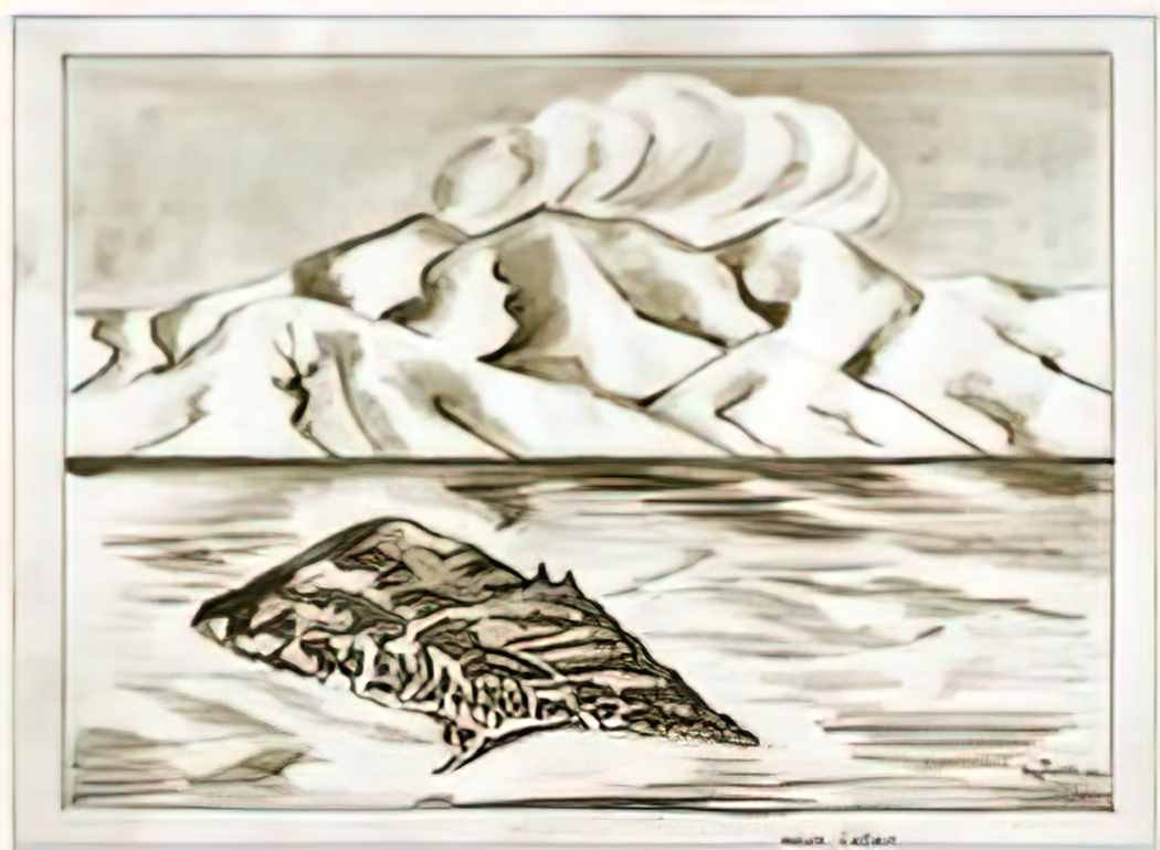 Martiros Sarian sevan lake 1929 Art A4 Photo Print