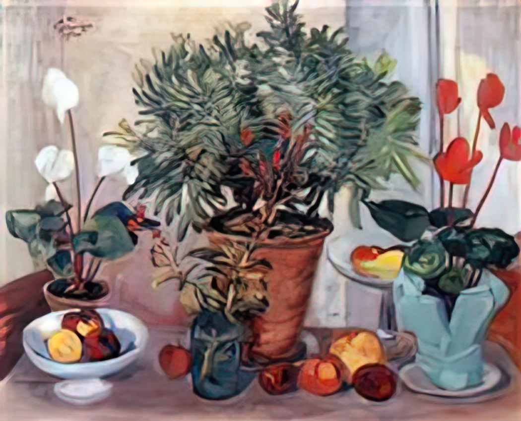 Martiros Sarian still life cyclamen 1940 Art A4 Photo Print