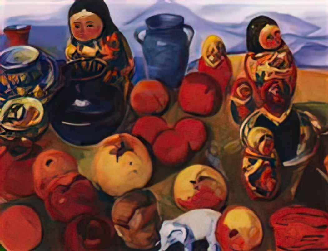 Martiros Sarian still life with matryoshka dolls 1965 Art A4 Photo Print