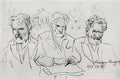 Martiros Sarian study to self portrait three ages 1943 Art A4 Photo Print