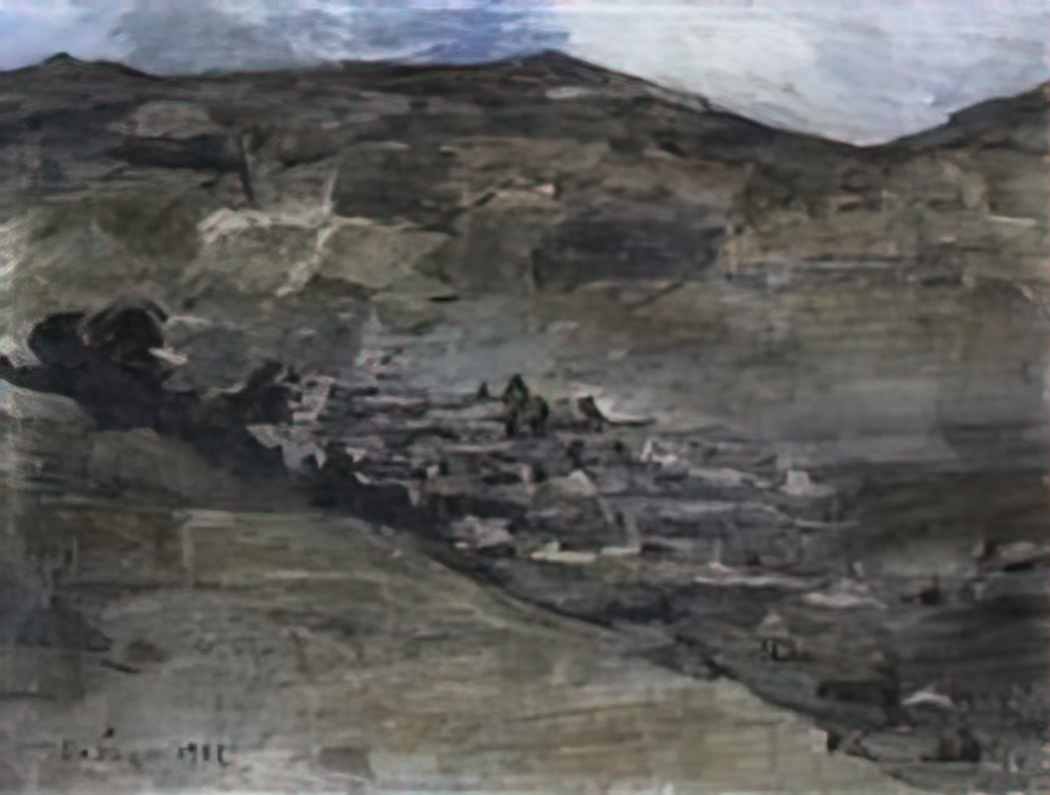 Martiros Sarian village makravank 1902 Art A4 Photo Print