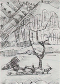 Martiros Sarian willow tree and herd 1925 Art A4 Photo Print