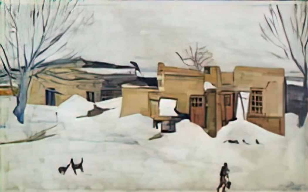 Martiros Sarian winter in yerevan 1933 Art A4 Photo Print