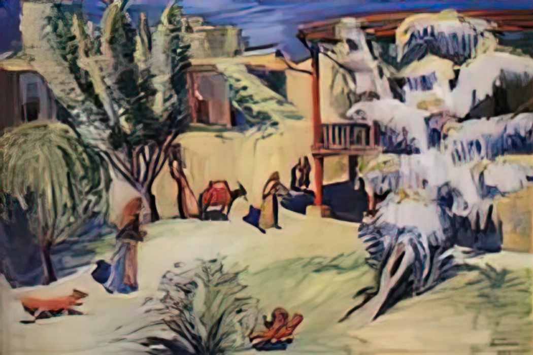 Martiros Sarian yard in yerevan 1928 Art A4 Photo Print