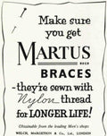 Martus Braces Nylon Vintage Retro Advert Poster A4 Photo Print