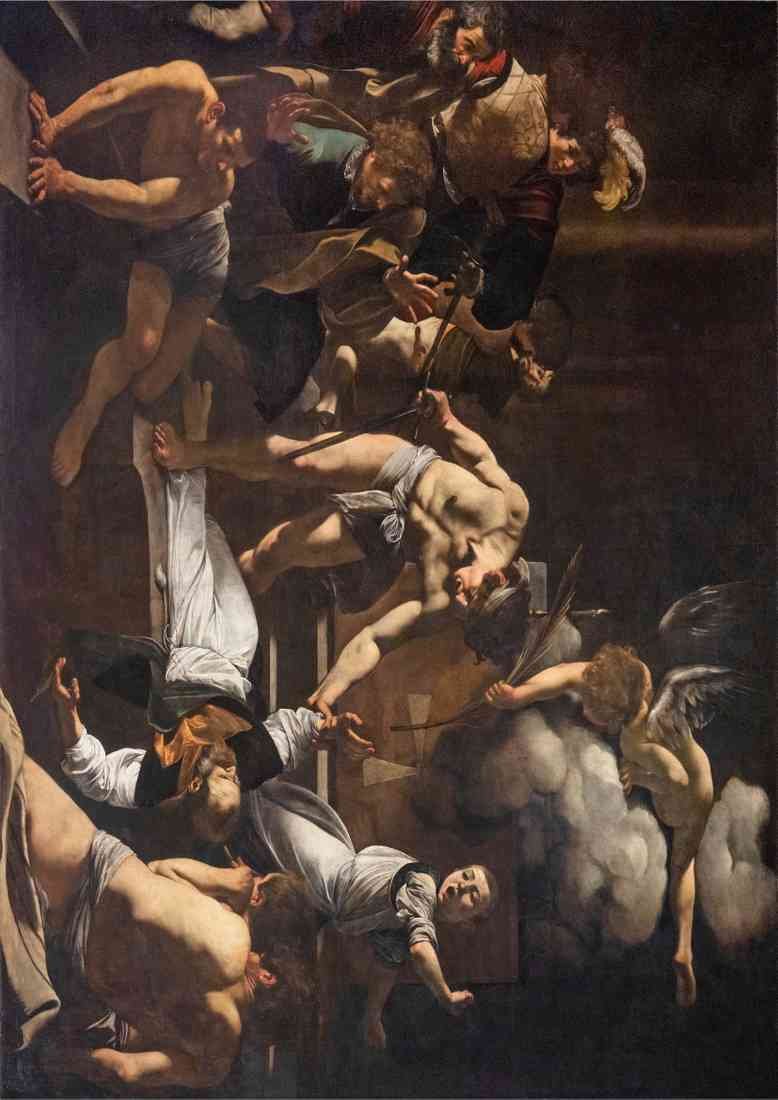 Martyrdom of St Matthew by Caravaggio CROP A4 Photo Print