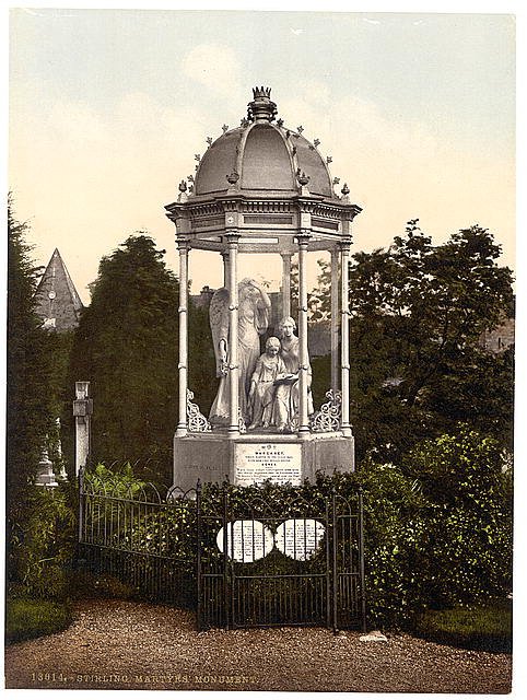 Martyrs Monument Stirling Vintage A4 Photo Print