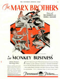 Marx Brothers Monkey 1930s Vintage Retro Advert Poster