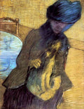 Mary Cassatt With Her Dog Degas A4 Photo Print
