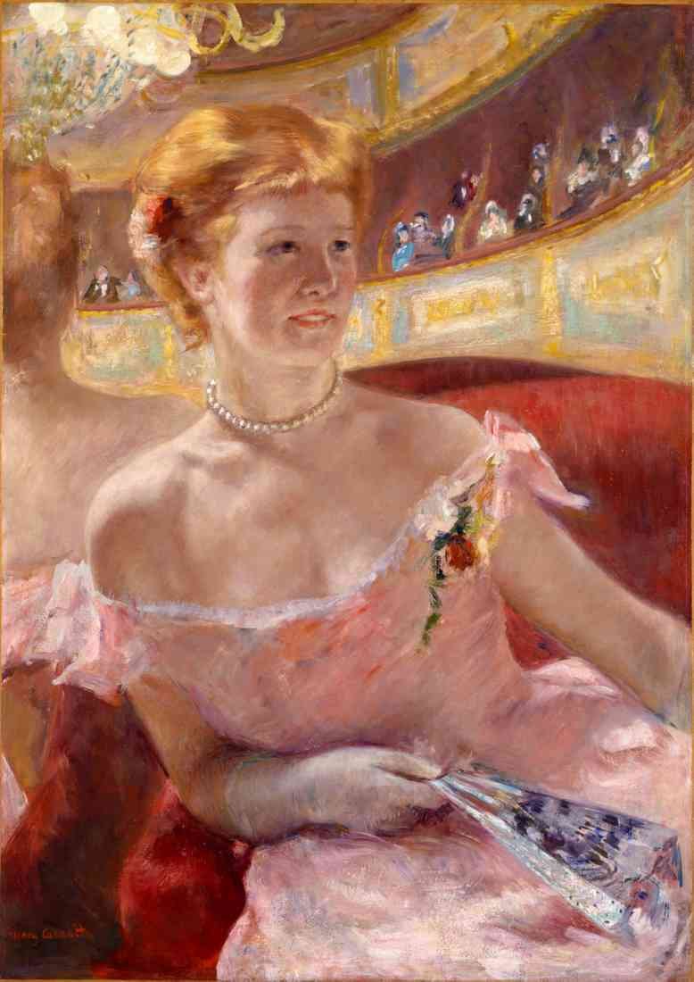 Mary Cassatt Woman with a Pearl Necklace A4 Photo Print