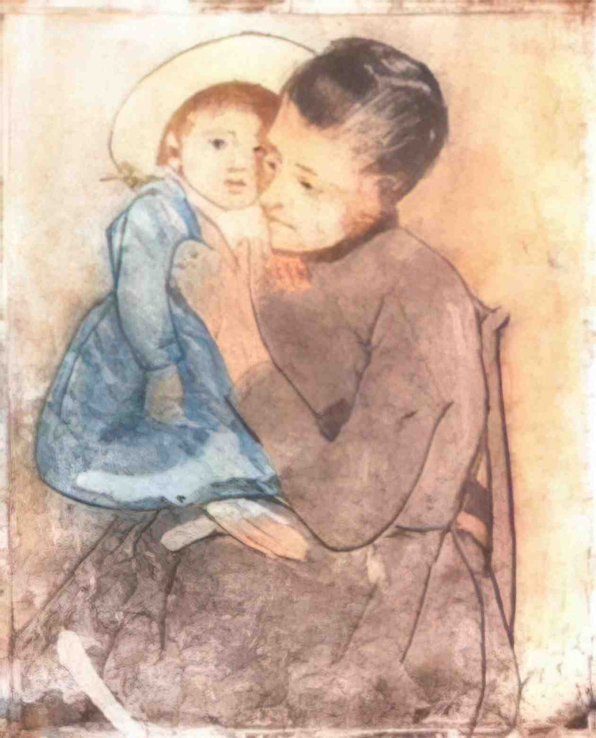 Mary Cassatt baby bill 1890 Art A4 Photo Print