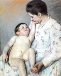 Mary Cassatt baby s first cess 1891 Art A4 Photo Print