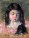 Mary Cassatt bust of francoise looking down Art A4 Photo Print